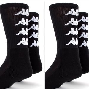 Kappa socks one pair black new